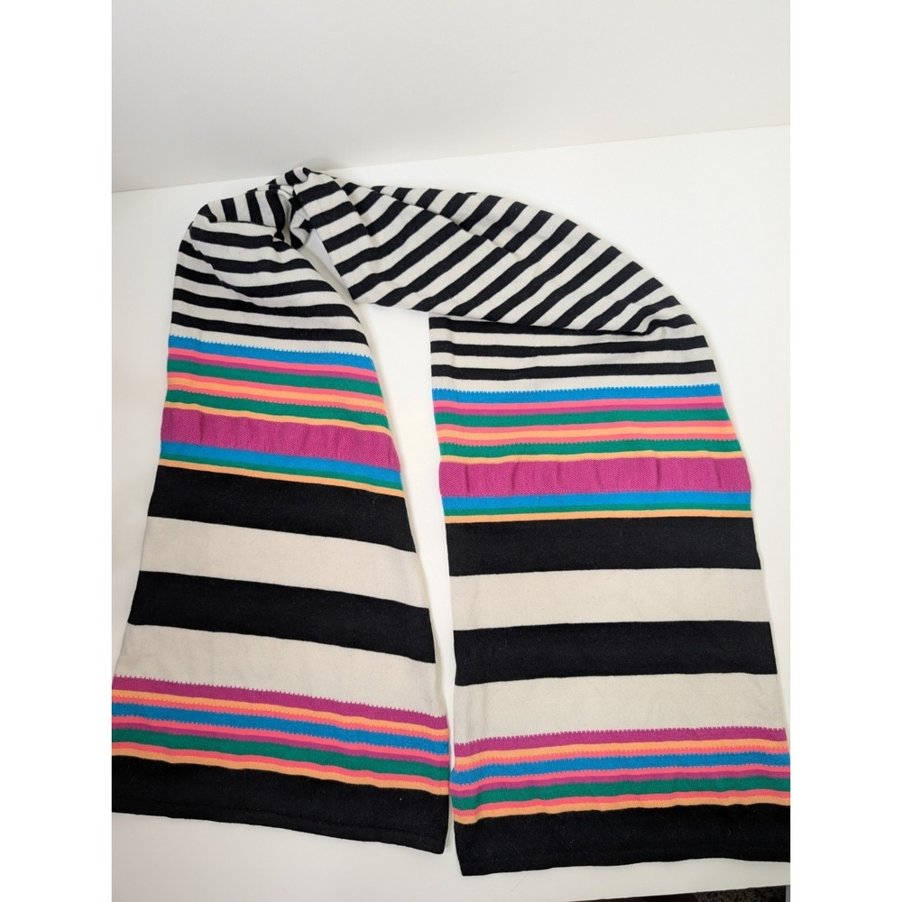 Neve Designs Merino Wool Striped Colorful  Scarf
